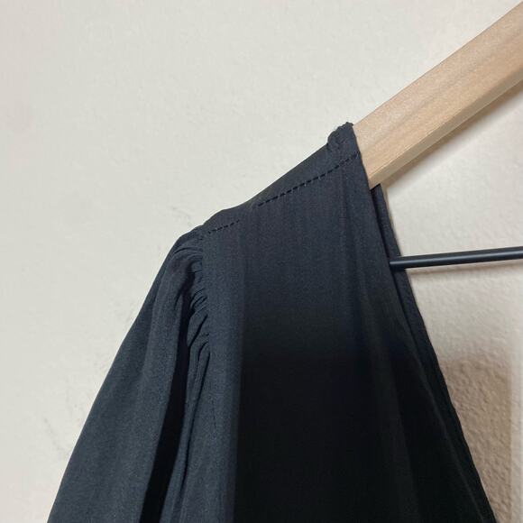 Grade & Gather Black Satin One Shoulder Midi Dress NWT Size Small - Picture 10 of 13